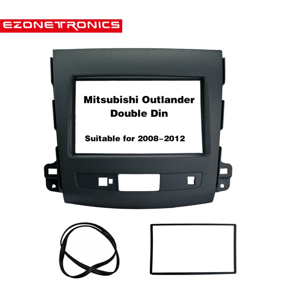 

2 din fascia for Mitsubishi Outlander 2008 Double Din Fascia Audio Fitting Adaptor Panel Car Stereo Radio Plate Panel Frame Kit