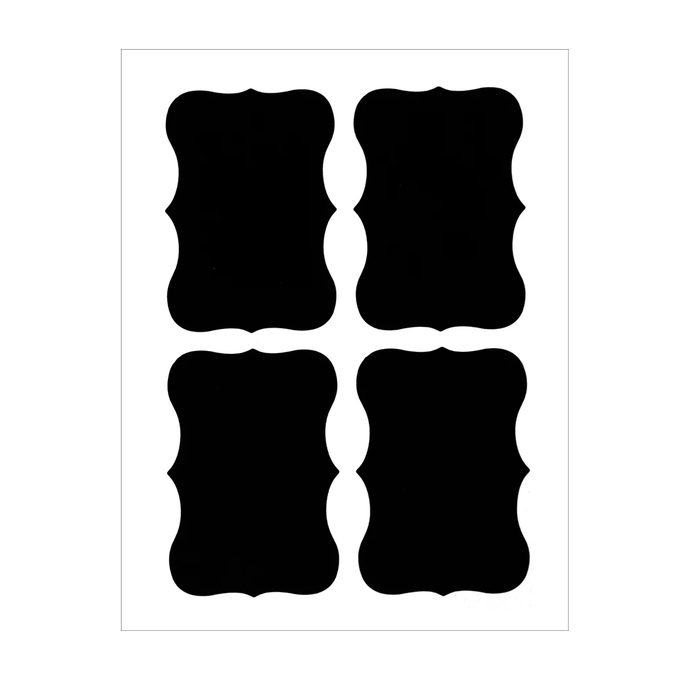 

40pcs Waterproof Blackboard Sticker Label Chalkboard Sticky Tags Kitchen Jars Bottle Organizer Craft For Home Kitchen Decoration