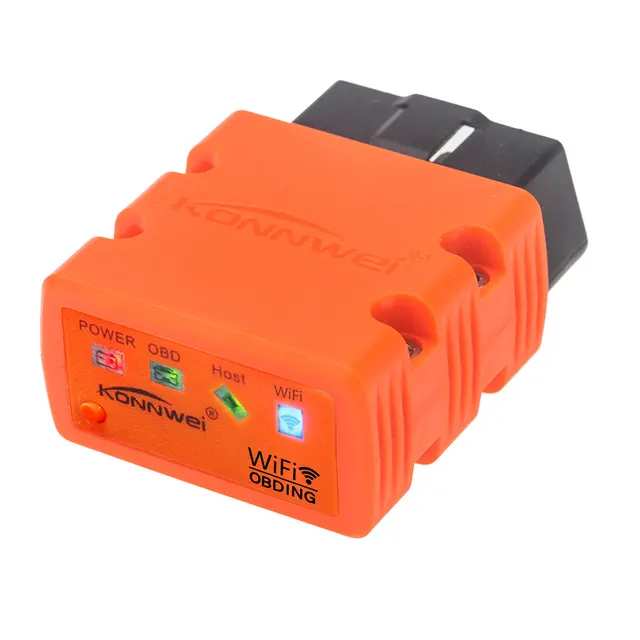 ISO 9141 White Wireless Auto Scanner 2018 New WIFI Car OBD OBD2