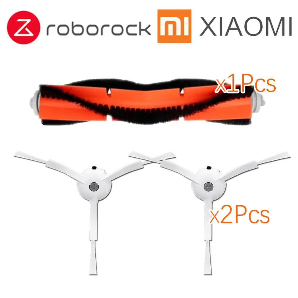 Замена для Xiaomi робот пылесос roborock S50 S51 запасные части наборы боковые щетки HEPA фильтр роликовая щетка - Цвет: 3Pcs a lot