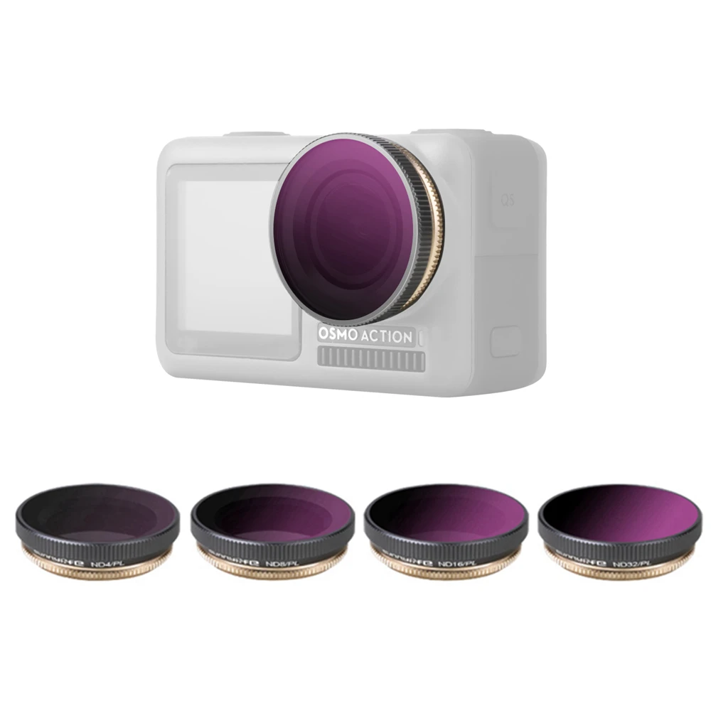 for DJI OSMO ACTION Camera Lens Filter Sets CPL MCUV ND4/8/16/32-PL Diving Red Action Accessories | Электроника