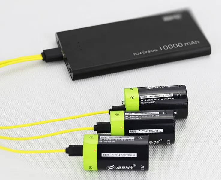 ZNTER 1,5 V 4000mAh батарея микро USB перезаряжаемые батареи D Lipo LR20 батарея для RC камеры Дрон аксессуары