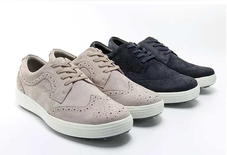 Golf shoes men's golf shoes leather waterproof breathable wide edition frosted golf shoes free shipping