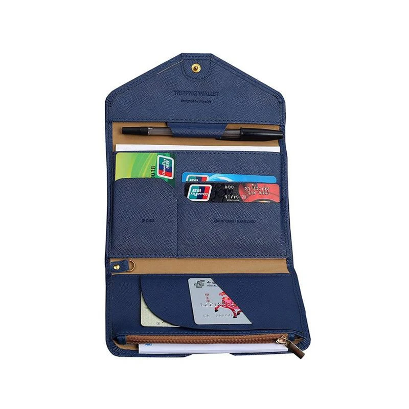  Multifunctional Passport envelope Wallet PU leather passport cover passport holder travel documents package card pack 