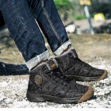 Мужские ботинки г. Теплые зимние ботинки на меху мужские зимние ботинки мужская обувь, Зимние Модные ботильоны на резиновой подошве 46 47 48