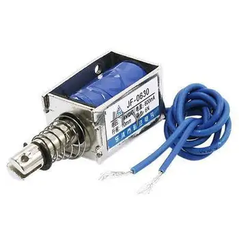 

1PC JF-0630 14x19x30 14*19*30 DC 6V DC 12V DC 24V 300mA Suction 6N Stroke 10mm Push Pull Type Open Frame Solenoid Electromagnet