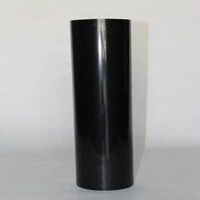 50 см x 25 м) ПУ Flex клейкая пленка черный цвет теплообмена винил для одежды ПУ железа на виниловой пленке для футболки(20IN* 82.02FT