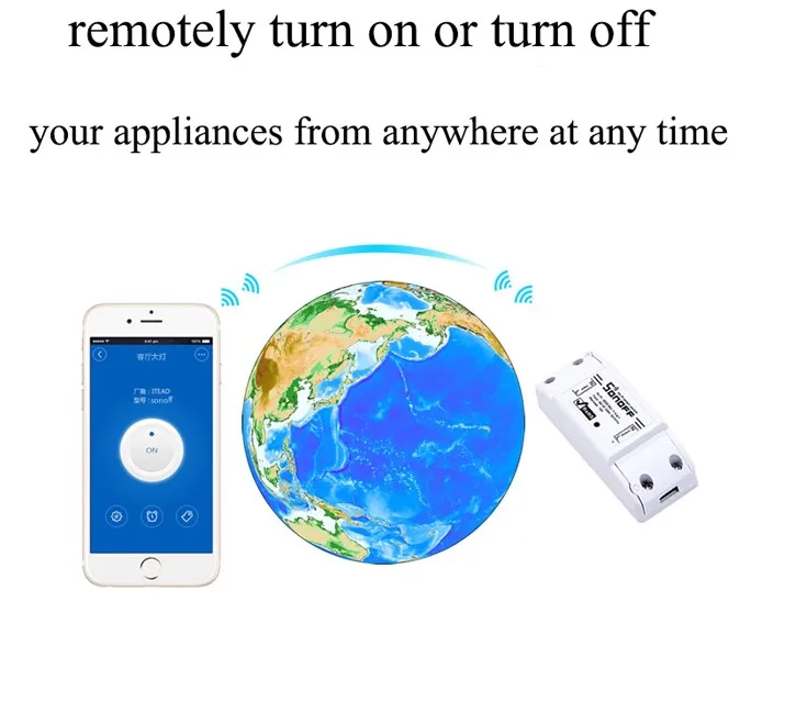 SONOFF базовое приложение eWelink умный дом Wifi переключатель беспроводной пульт дистанционного управления Автоматизация модуль DIY таймер Универсальный 10A AC 90-250 В