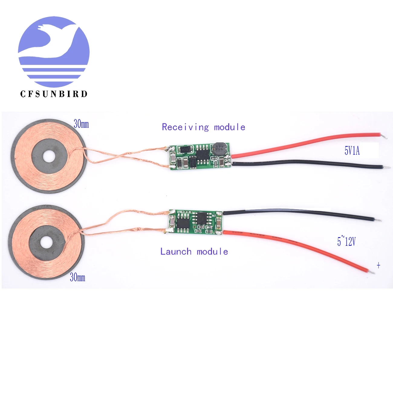 IC module for wireless power supply module 5V1A with high current