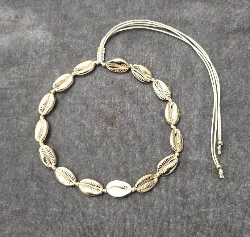 Artilady, ожерелье в виде раковины ручной работы, Пляжное массивное ожерелье, минималистичное колье, ожерелье для женщин, женское ювелирное изделие, подарок - Окраска металла: 06