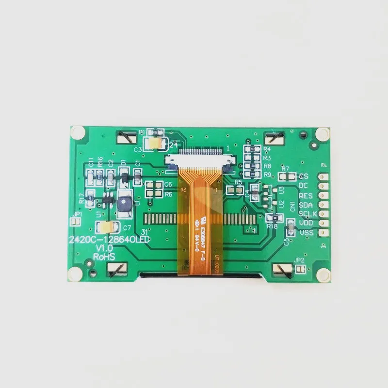 Новый Синий 2 42 дюйма 12864 OLED IIC I2C SPI дисплей модуль монитор экрана|Аксессуары для