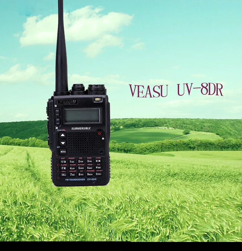 Новая версия VEASU UV-8DR трехдиапазонный 136-174/240-260/400-520 МГц двухсторонний радиоприемопередатчик рация сестра VX-8DR Yaesu VX-8DR