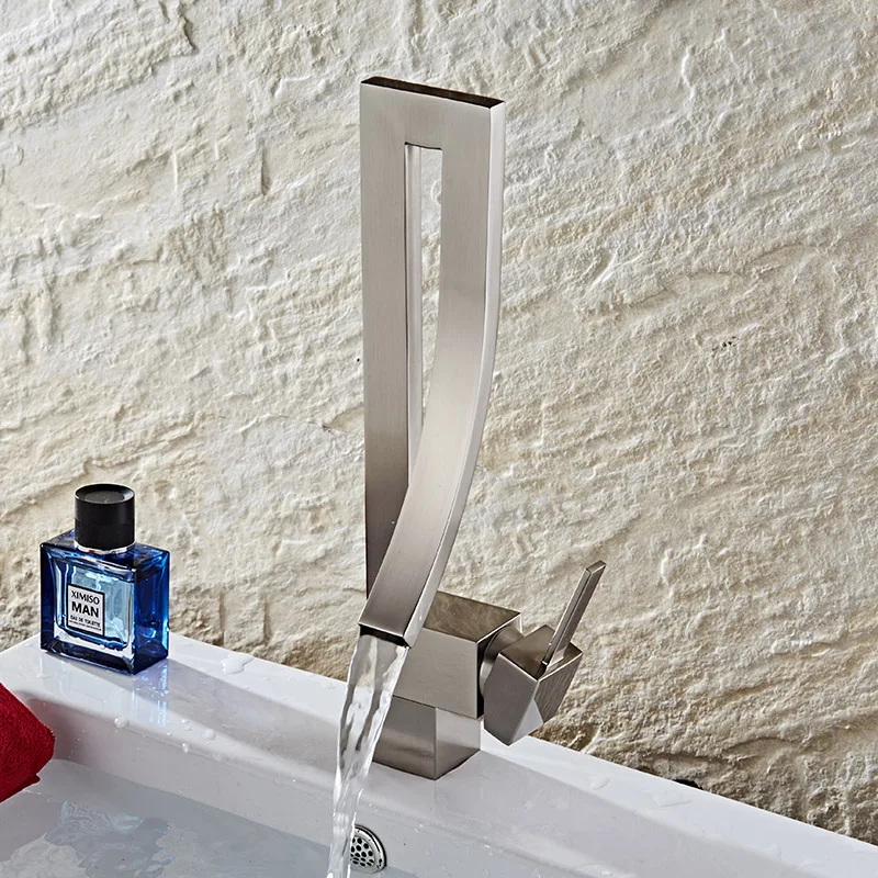 

Free shipping Promotion brass kitchen sink faucet by polished chrome kithen sink water mixer tap of hot cold water faucet