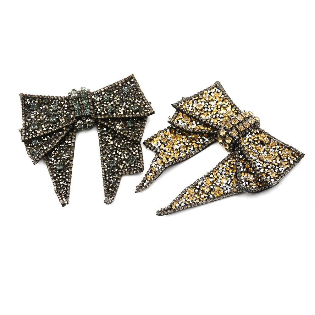 

1PC Beautiful Bow Sandals High Heels Shoes Button Clip DIY Manual Metal Shoe Decorations 10.9*11cm