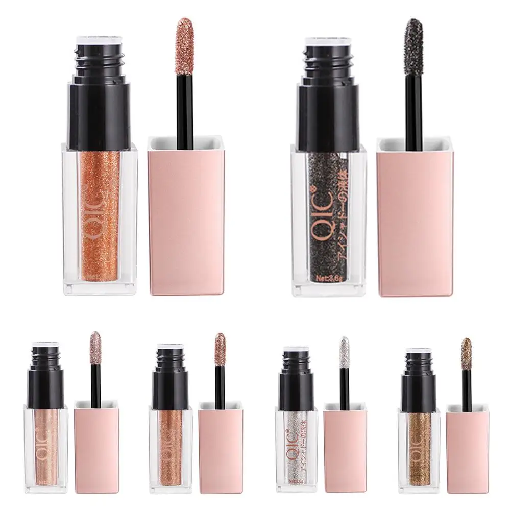 

QIC Color Shiny Diamond Liquid Water Eye Shadow High Gloss Powder Pearlescent Long-lasting Eye Shadow Liquid