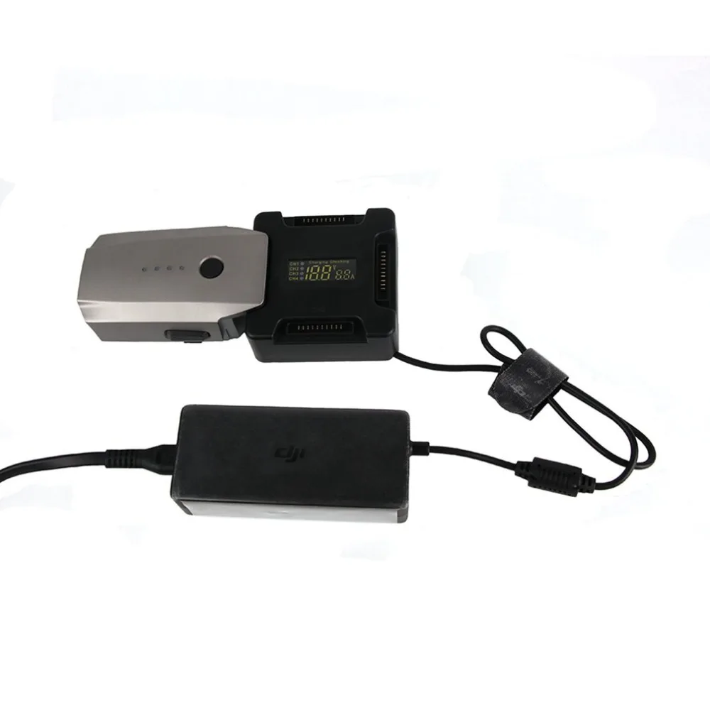 4 In 1 Drone Battery Charger Rapid Charging Hub With LCD Display For DJI Mavic Pro Drone