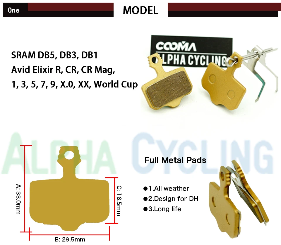 Велосипедная Дисковая тормозная колодка для AVID Elixir R CR Mag 1/3/5/7/9 X.0 диск XX тормоз 4