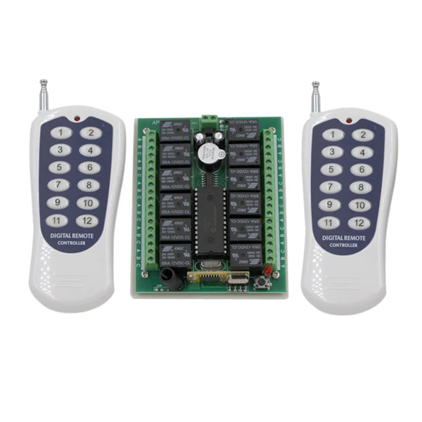 New Wireless RF Remote Control 315MHz 433MHz DC24V 12 ...
