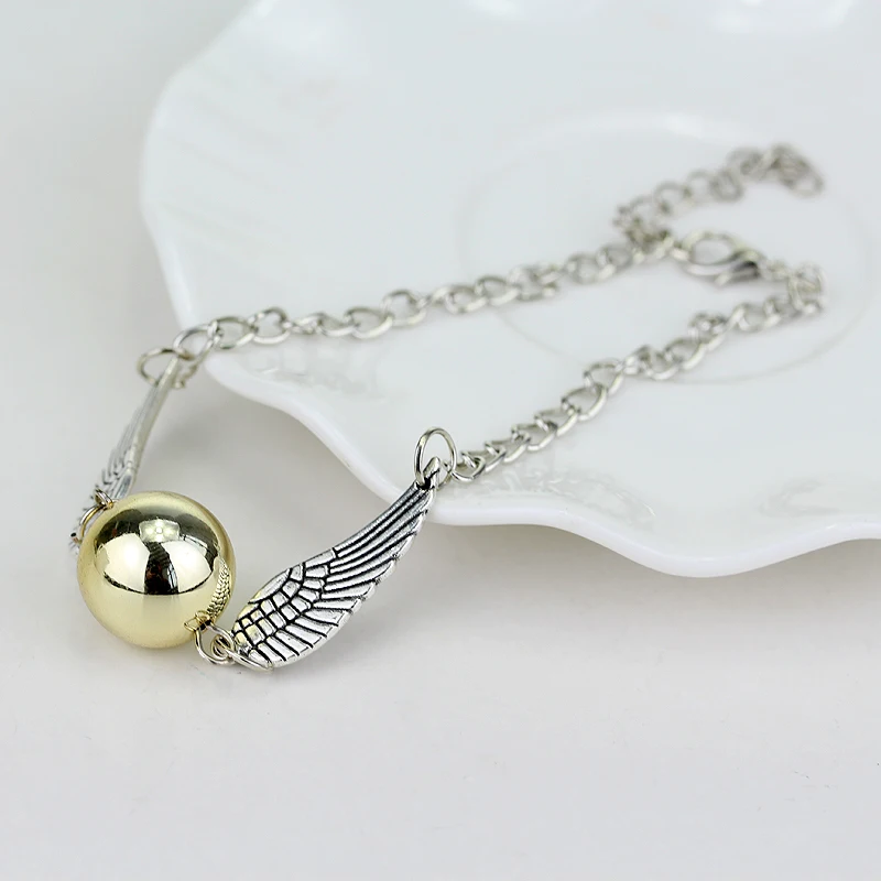 Quidditch золотой карманный браслет Snitch модный Wings Подарочная бижутерия