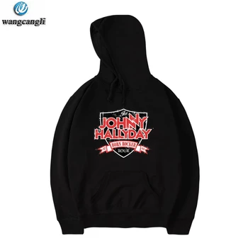 

Johnny Hallyday winter hoodies men sweatshirts pullover harajuku casual hoodie sweatshirt fashion plus size Jacket coat xxxxl