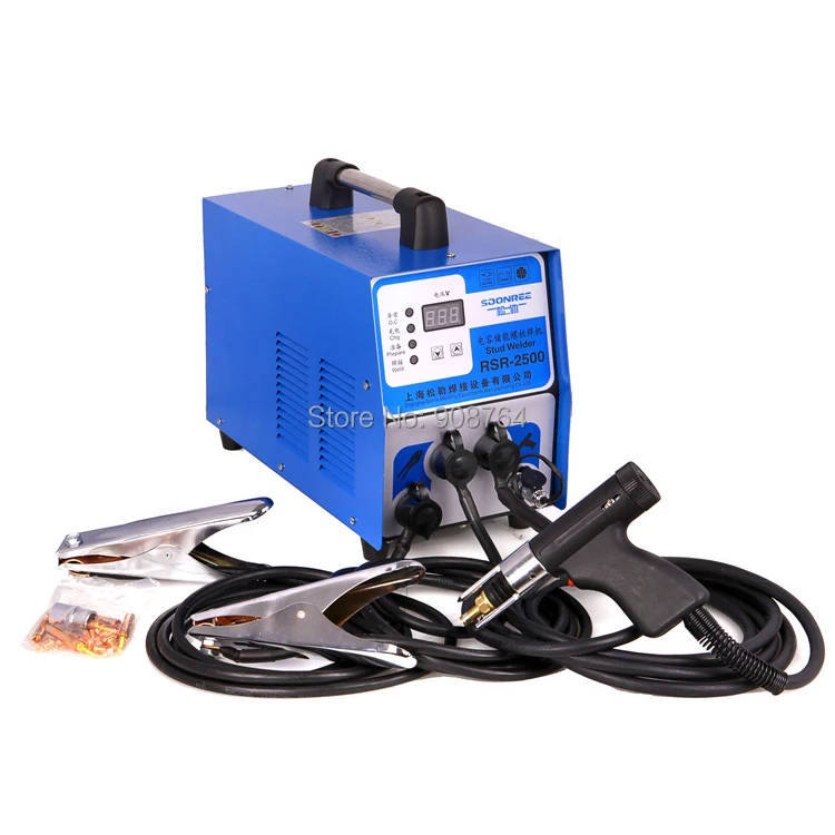 

stud welder aluminum RSR-2500 capacitor discharge stud welder for welding bolt plate insulation nail screw