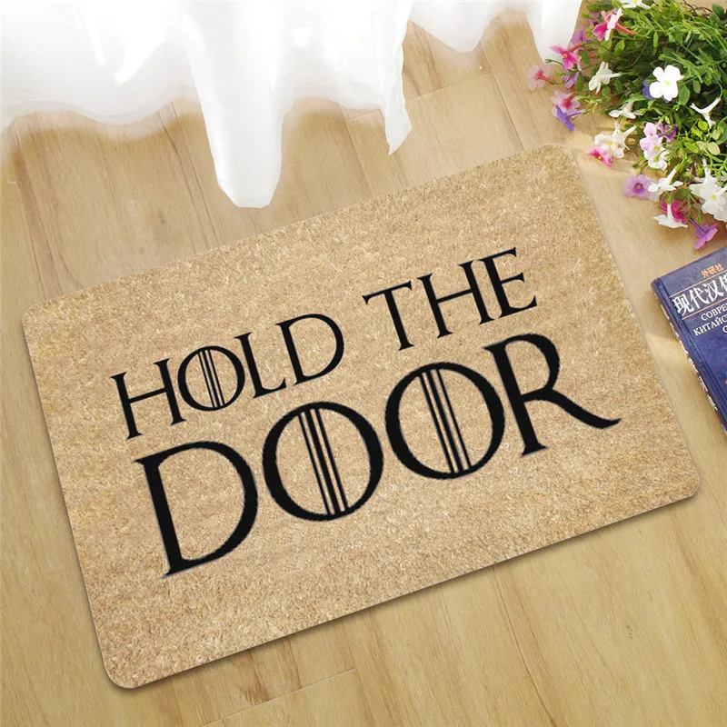 

Welcome Front Door Mat Carpet Flannel Fabric Suede Anti-Slip Floor Mat Rug Home Decorative Custom Indoor Doormat for Entrance