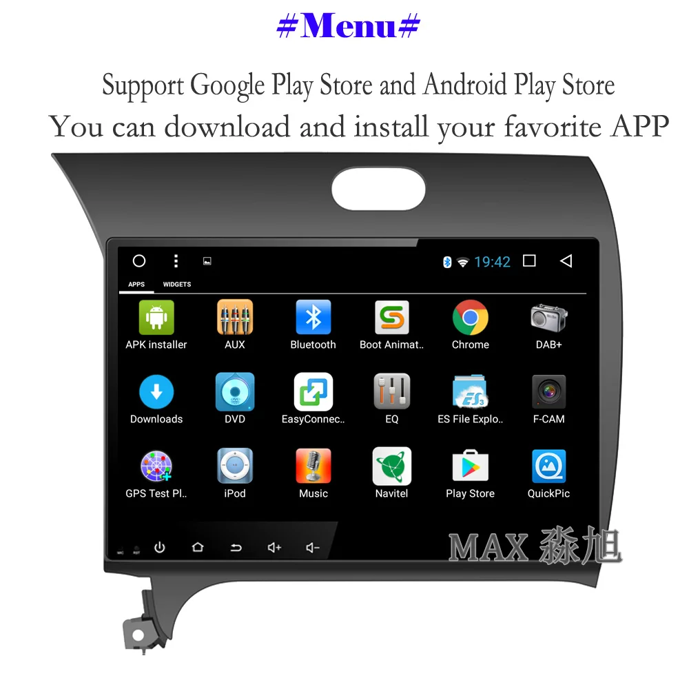 Flash Deal MAX Android 8.1.0 Car DVD Player for KIA CERATO K3 FORTE Left Driving Radio RDS Bluetooth 4G WiFi SWC GPS Navigation Free map 3