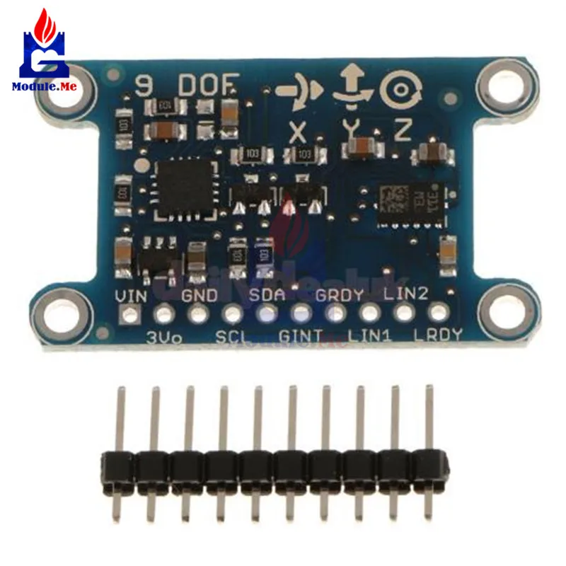 9 Axis IMU L3GD20 LSM303D модуль 9DOF компас ускорение цифровой гироскоп сенсор для Arduino 3-5 в IIC/SPI протокол DIY KIT