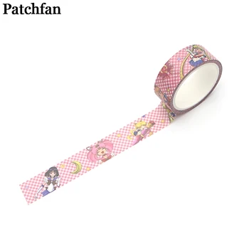 

20pcs/lot Patchfan Sailor moon cartoon vintage book funny DIY Scrapbooking kids washi Tape Printed Pattern sticker A2081