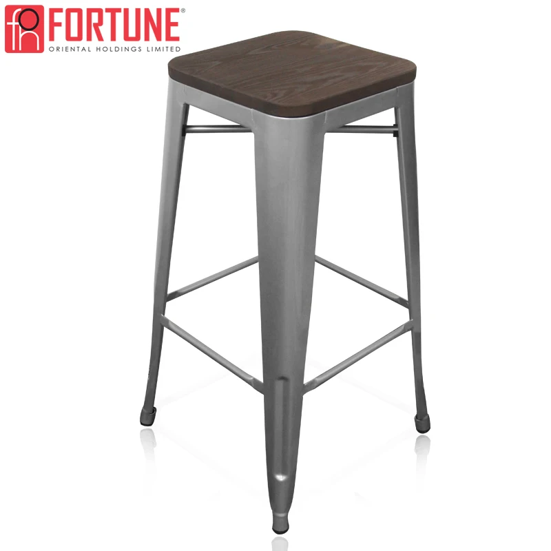 USA Shipment Bar Stool Wood Bar Chair 5 Pieces Metal High chair Mid Century Modern Bar Stool High Quality Bar Chair