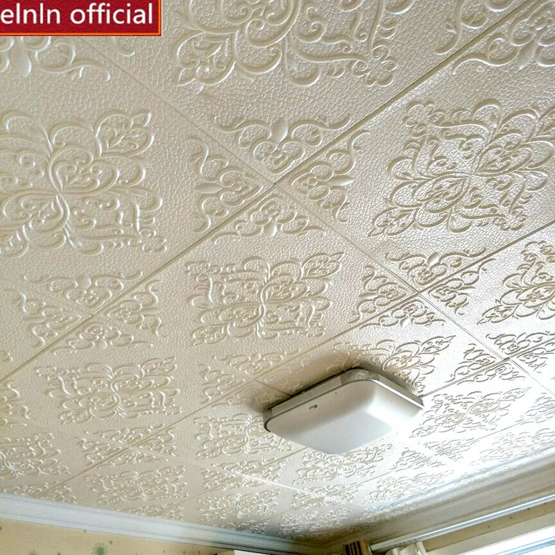3d geometric pattern ceiling soft wall stickers study diningroom livingroom bedroom waterproof anti-collision foam wall stickers