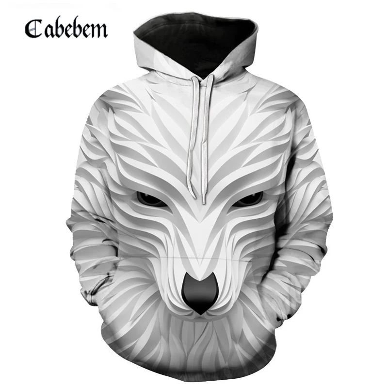 

2019 Men/women animal hoodie new autumn fashion 3D cartoon wolf print hoodie men cartoon design anime Hoodies