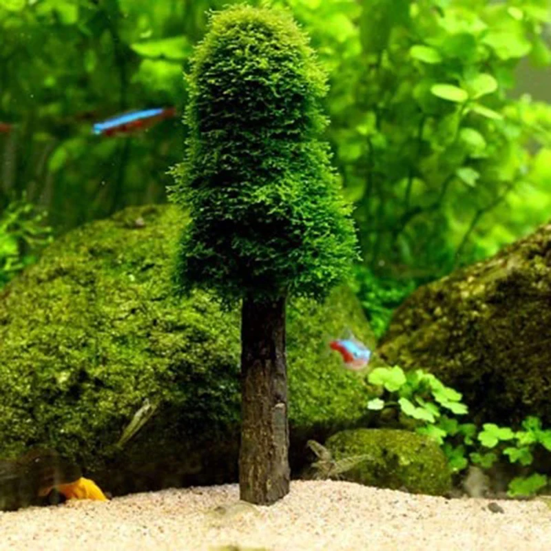 

Simulation Xmas Moss Christmas Tree Plant Grow Aquarium Tank Landscape Decor New yy56