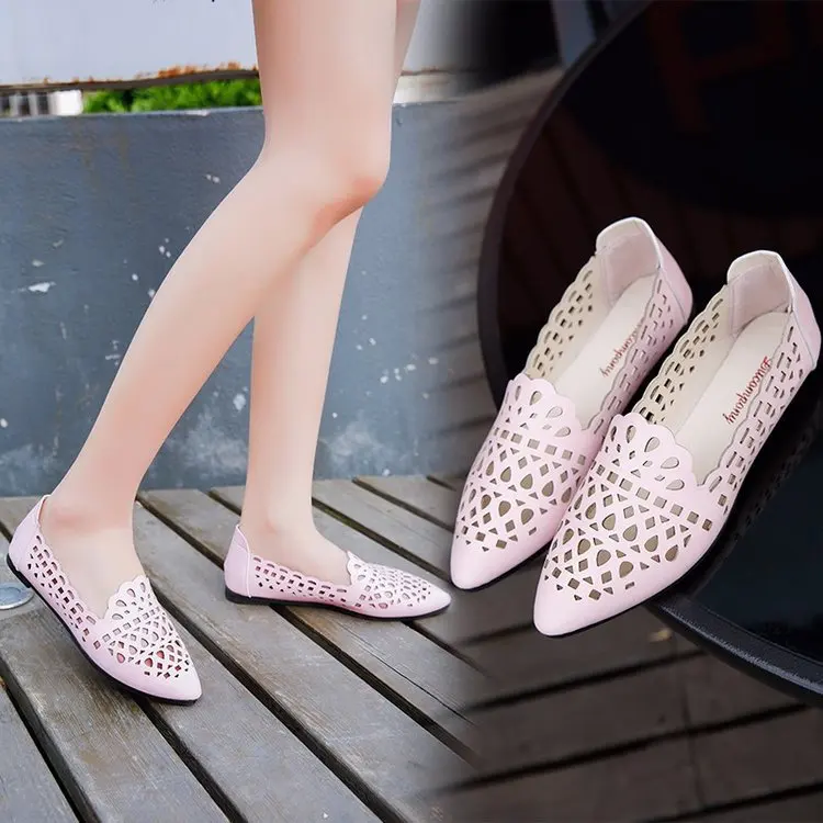 

New Flat-heeled Flat-bottomed Pointed Shoes In Summer