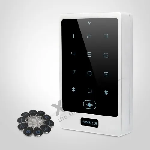 

HOMSECUR Waterproof Wiegand 26/34 Metal Access Control 125Khz RFID Reader+Tamper Alarm