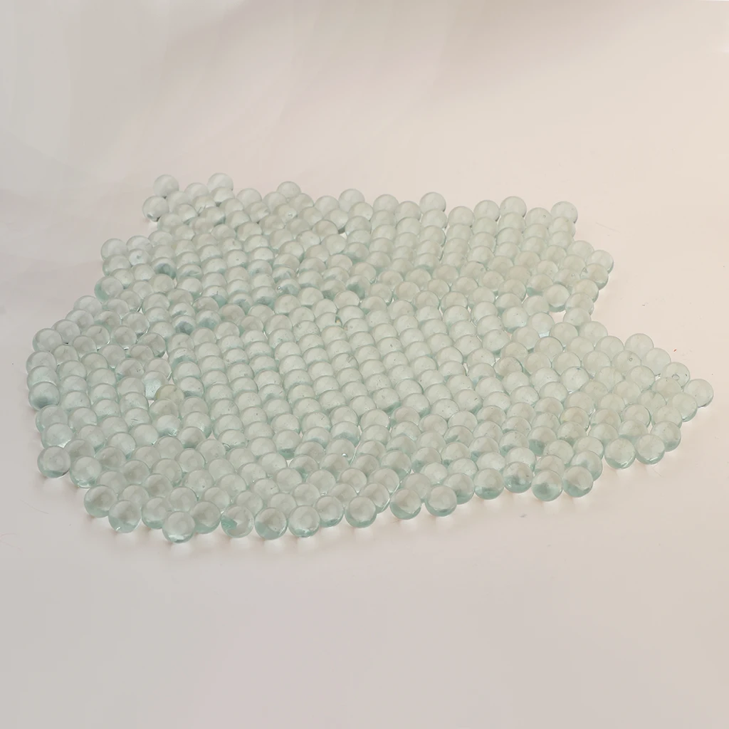350pcs (10mm) Replacement Solid Glass Marbles for Chinese Checker, Aggravation, Wahoo Board Game (Clear)