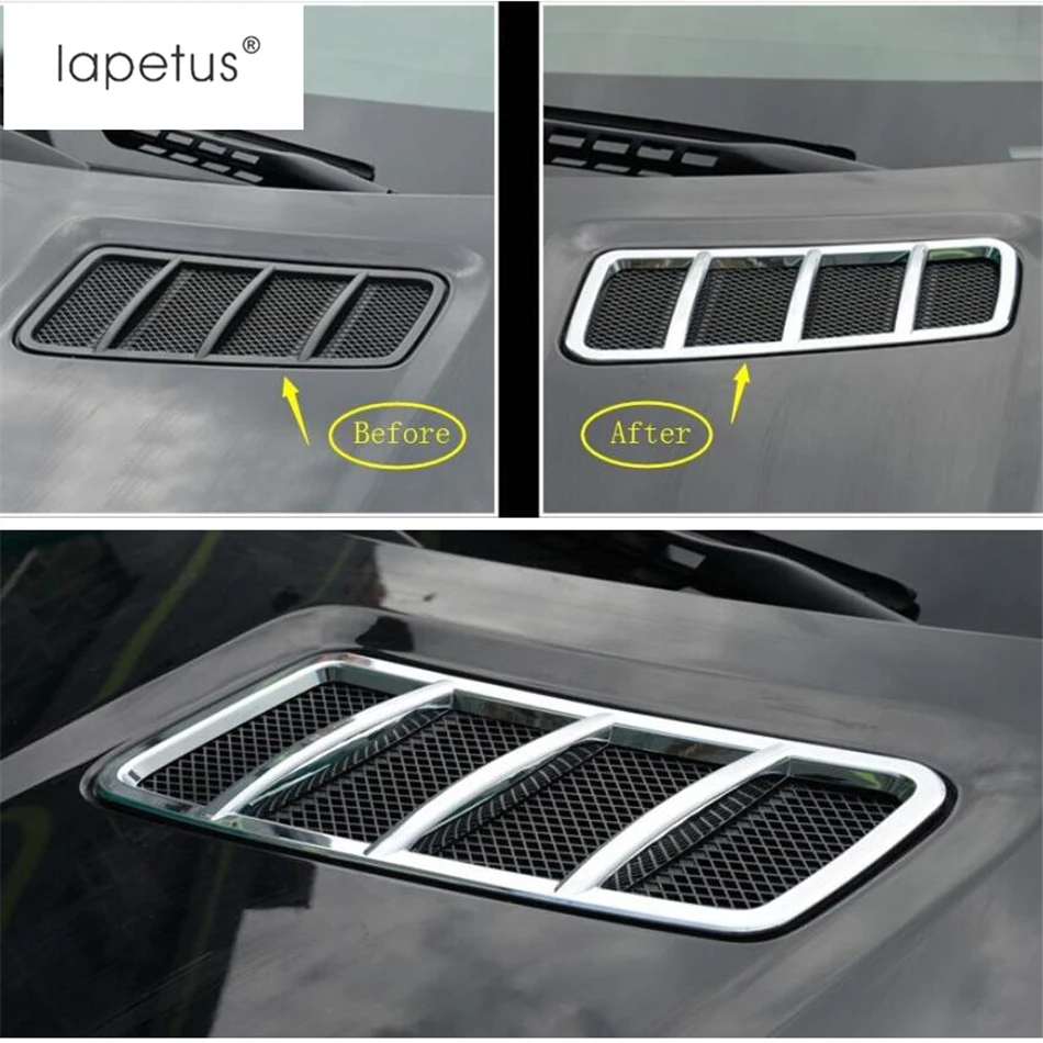 

Lapetus Accessories For Mercedes Benz GLE W166 Coupe C292 2015 2016 2017 Roof Hood Air Conditioner Vent Outlet Molding Cover Kit