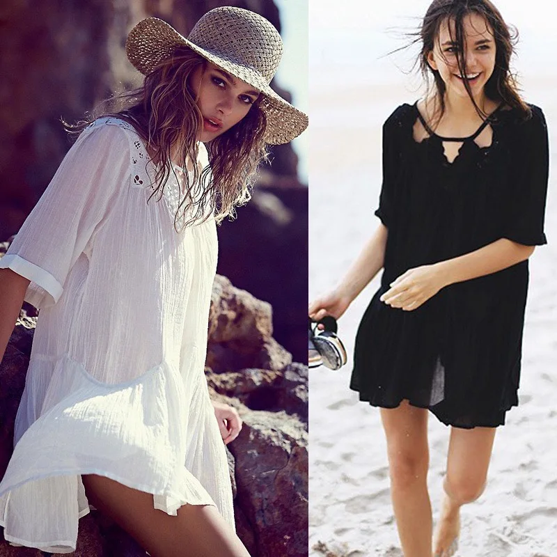 

Cotton Swimsuit Coverup Beach Dress
