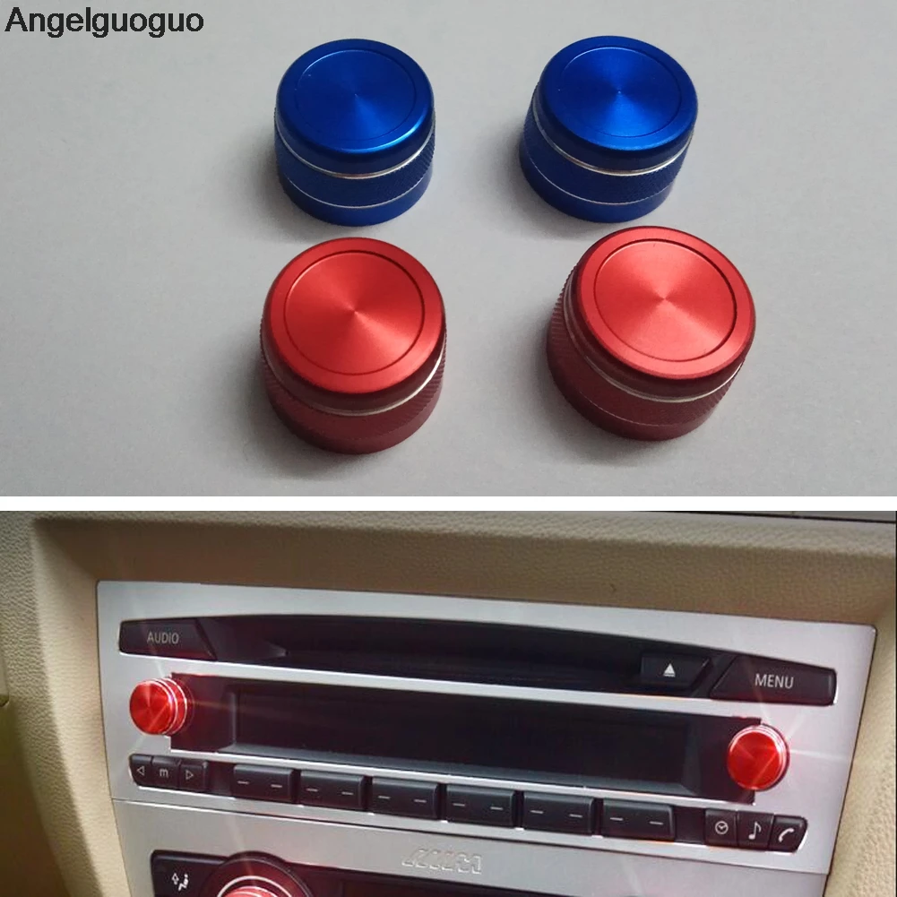 Angelguoguo car Volume knob rings trim covers for BMW 3 series E90 318 320i 325i 2005-2012