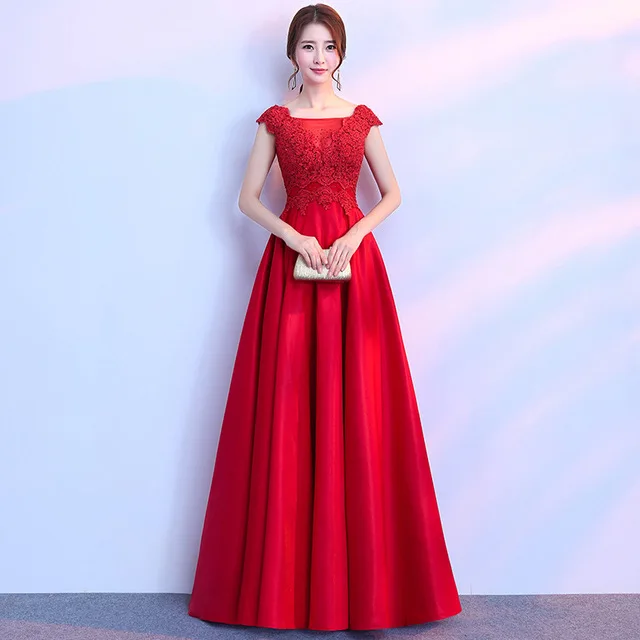 Китайский красный длинный женский Cheongsam Сексуальная кружевная полая Qipao благородные женские вечерние платья сценическая одежда для выступлений - Цвет: red