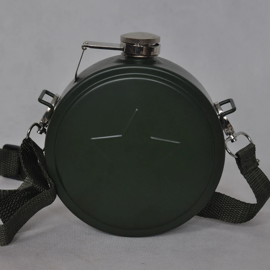2016 Whisky Flasque Alcohol 500ml Portable Pot 17 Oz Stainless Steel Hip Flask Five-pointed Star Round Russia Camping Kettle | Дом и сад