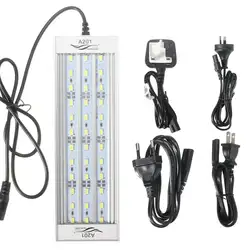 60 мм light Tube аквариумных Рыбок растения бака светодиодный подводный 5730 Pure White AC100-240V США/ЕС/Великобритания /АС Plug