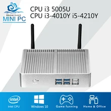 Core HTPC Mini Computer Core i3 5005U 4010U i5 Mini PC Computer TV box 500GB HDD
