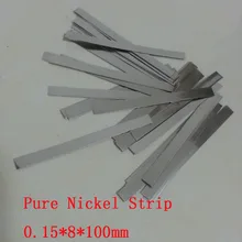 Чистая никелевая лента для исследований, 18650 размер сварки батареи: 0,15*8*100 мм