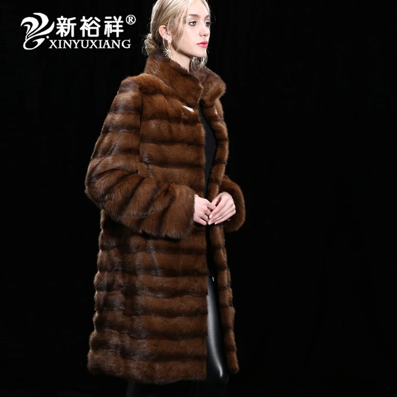 Thick Warm Women`s Winter Fur Coats Real Fur Coat Genuine Mink Fur Coat Female 2016 Winter Fur Jacket Women Customizable