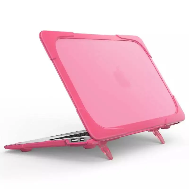 Жесткий ПВХ для MacBook Air 13 чехол для ноутбука противоударный A1466 ноутбук держатель принципиально для Macbook Air 13 Чехол клавиатура заглушка - Цвет: 3IN1 Pink
