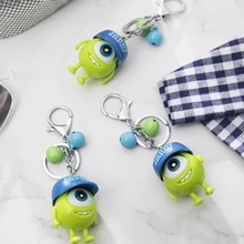 1 Uds. Llavero Led con figura de monstruos bonitos Mike Wazowski llavero con figura de ojos grande juguete para regalo para niños juguetes luminosos