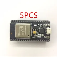 5 шт. ESP-32 ESP32 Беспроводной Wi-Fi и bluetooth-адаптер макетная плата 2,4 ГГц CP2102 Micro USB двухъядерный модуль ESP-32S аналогичный ESP8266