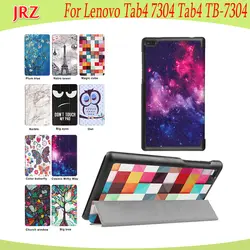 JRZ для lenovo Tab4 Tab 4 7 TB-7304 TB-7304F TB-7304I TB-7 7,0 дюймов защитный чехол кожаный чехол трехслойный умный откидной Чехол