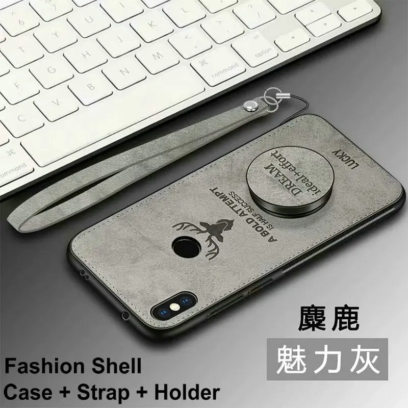 

Lucky Cat Deer Funny Cute Case for Xiaomi Mi 5 5s plus 6 A1 A2 Lite 8 SE Explorer Mi 8 SE PLAY Cloth Back Cover Holder bracket